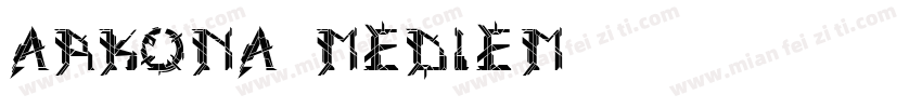 arkona mediem字体转换